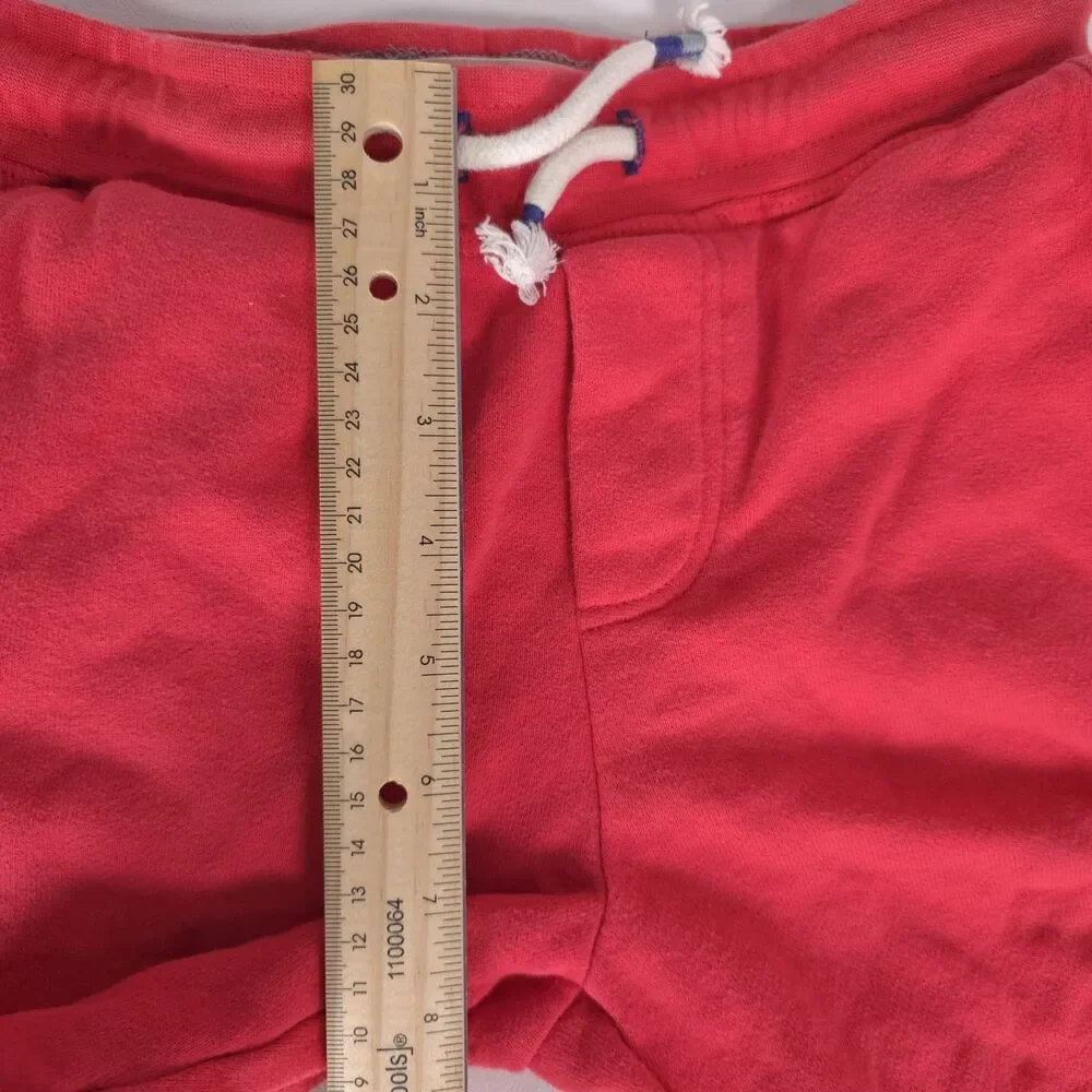 Mini BODEN Boys Red Cotton Sweet Shorts MEDIUM Drawstring Pockets‎ Casual